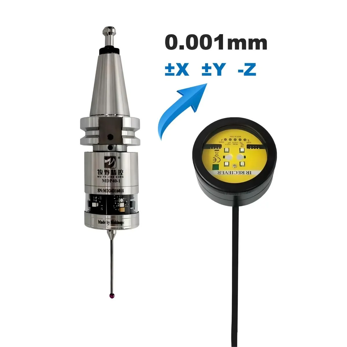 Wireless Touch Probe Infrared Transmission MDP40-1